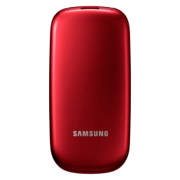 Celular Samsung E1272 Flip Dual SIM / 32GB / Tela 1,7'' - Vermelho