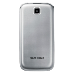 Celular Samsung GT-C3592 Flip / Dual SIM / Tela 2.4" / 850/900 / Câmera de 1.3MP - Prata