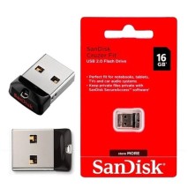 Pendrive Mini Sandisk 16gb Cruzer Fit Usb 2.0 Original