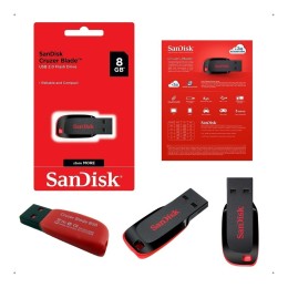 Pendrive Sandisk 8gb Cruzer Blade Usb 2.0 Original 