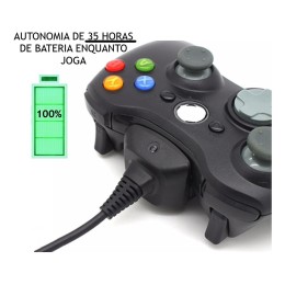 Kit Fonte E Carregador Para Controle Xbox 360 Cabo Usb